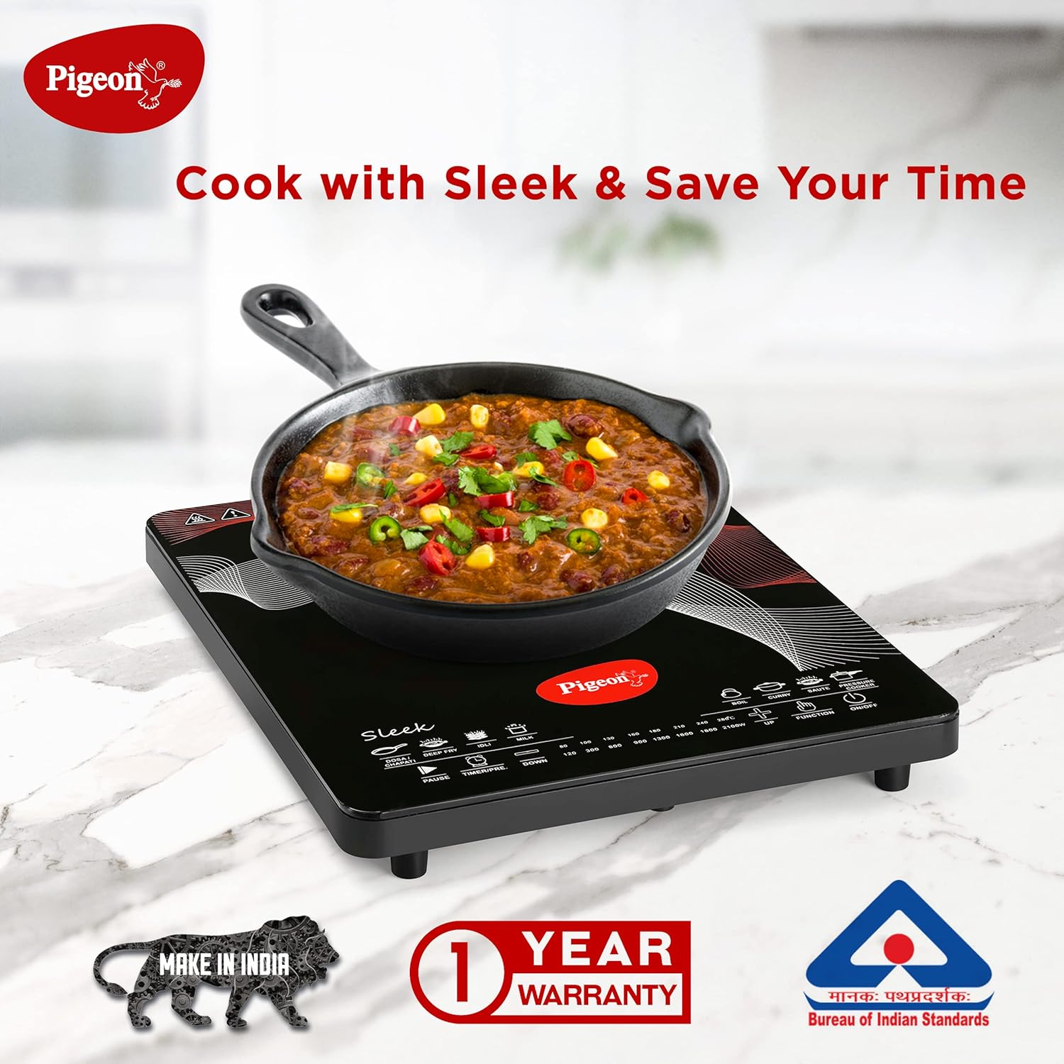Pigeon INDUCTION COOKTOP RAPIDO SLEEK (19000650)