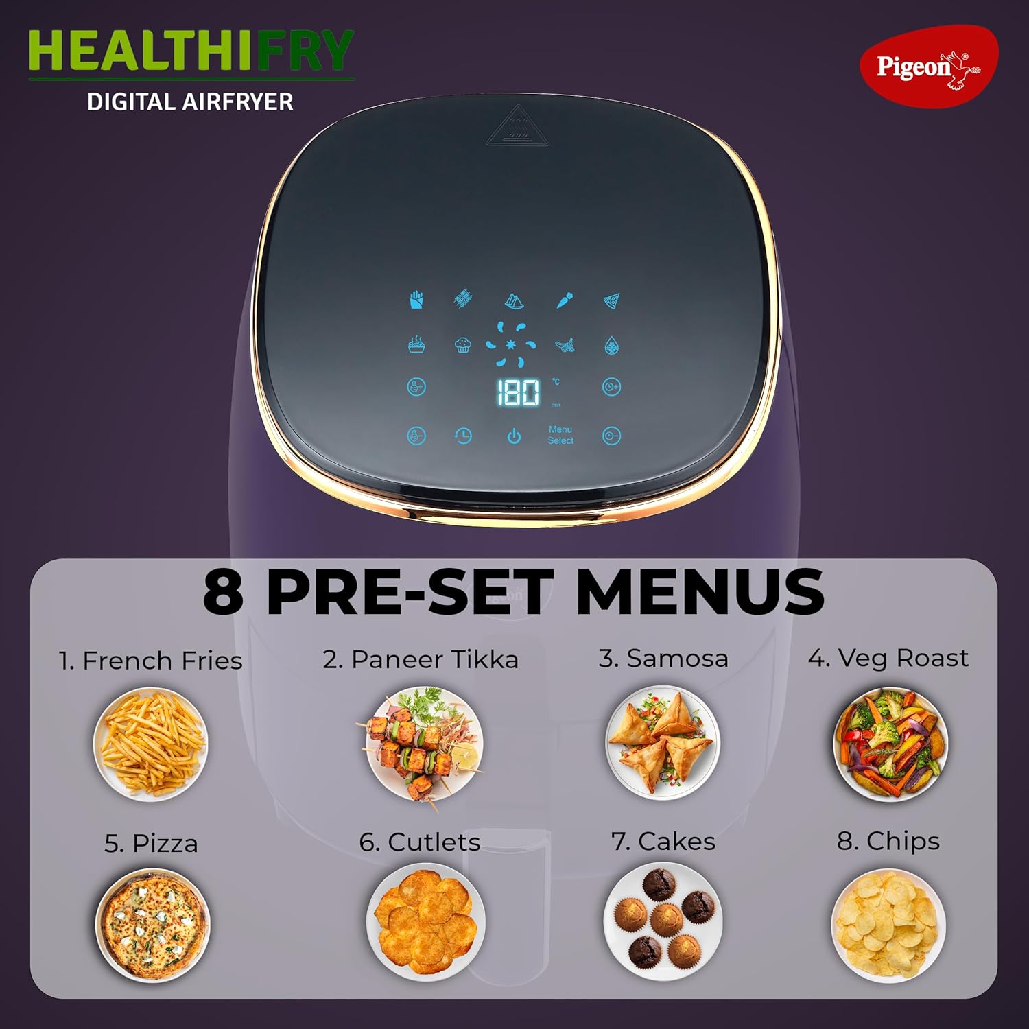 Pigeon HEALTHIFRY+ DIGITAL AIR FRYER GTEX (19003964)