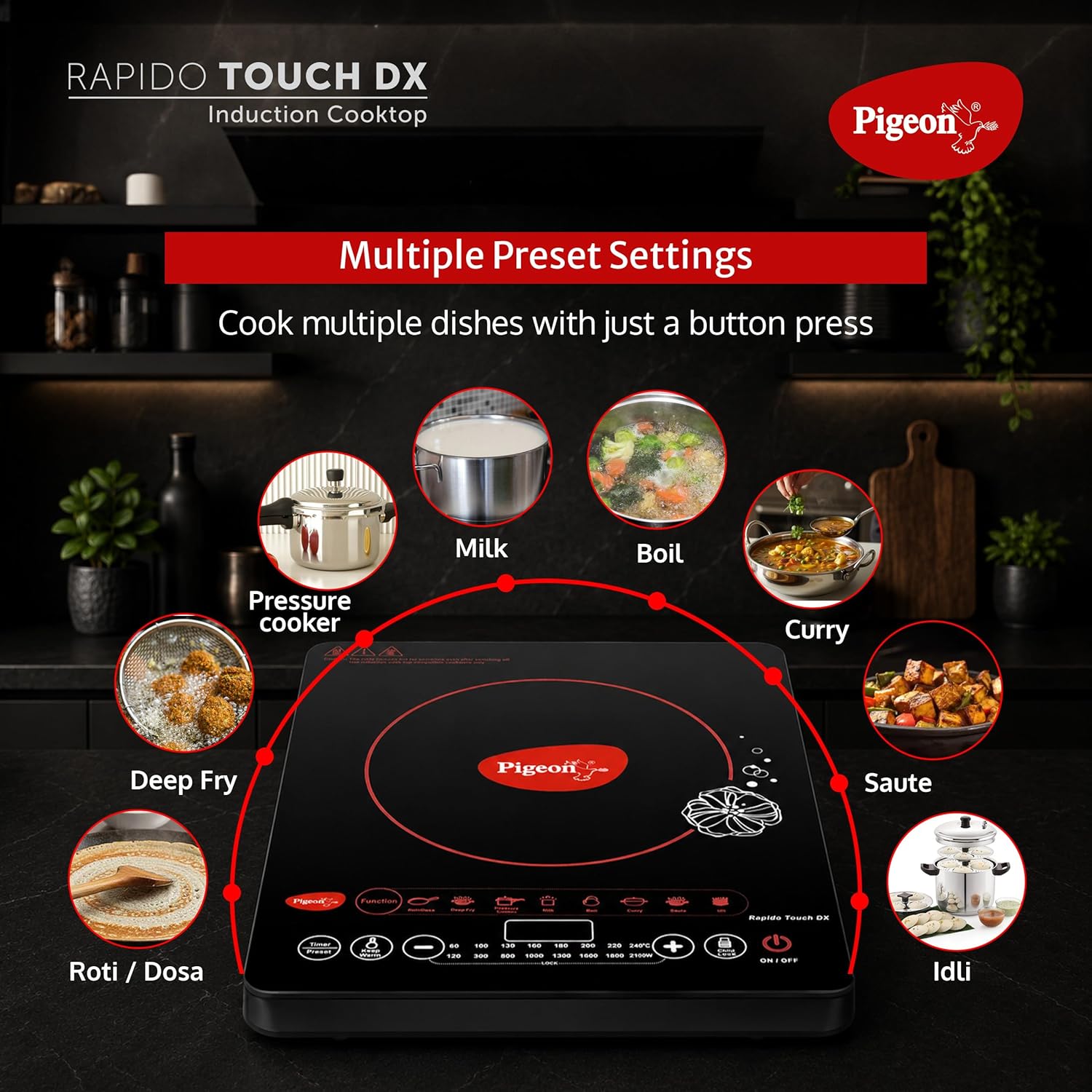 Pigeon INDUCTION COOKTOP RAPIDO TOUCH DX (19000694)